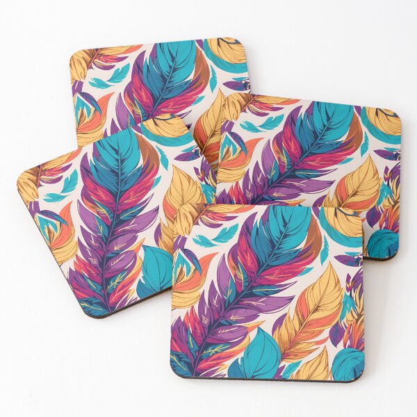 Item preview, Vibrant Feather designed and sold by pattern-atelier.