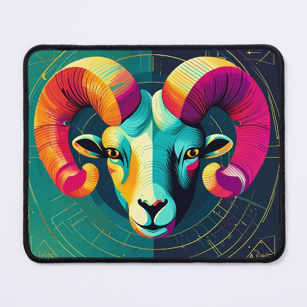 Item preview, Zodiac Aries - Neon PopArt style - HD Img designed and sold by LordoftheGeeks.