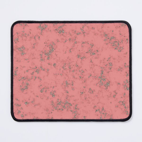 Item preview, Silver Glitter on Apricot Pink Marble designed and sold by BloomCatB.