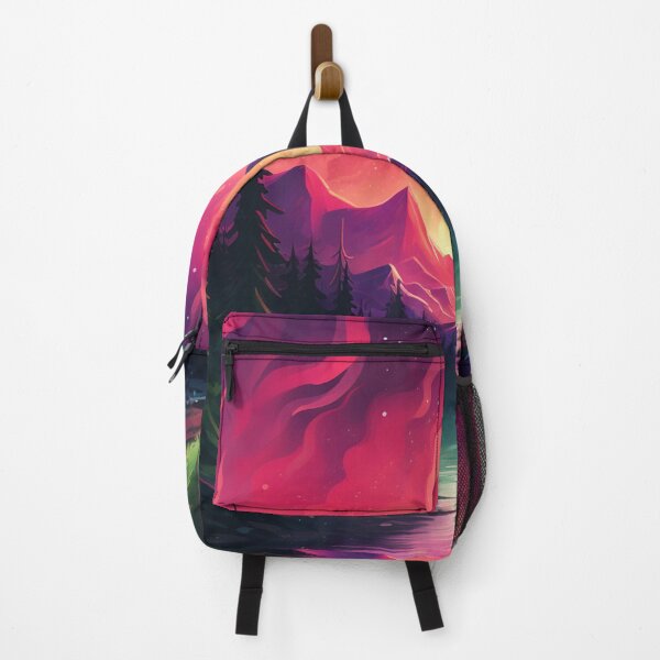 Item preview, Northern Light Aurora Borealis Scenery Mountains Rivers Trees designed and sold by NLTees.