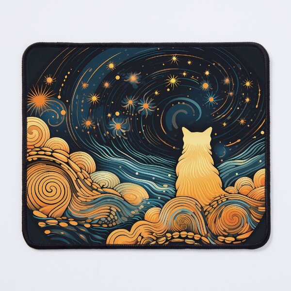 Item preview, Cat Silhouette Gazing Out designed and sold by The Bla in My Brain.