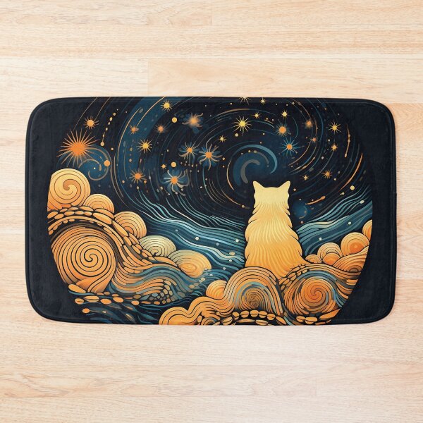 Item preview, Cat Silhouette Gazing Out designed and sold by The Bla in My Brain.