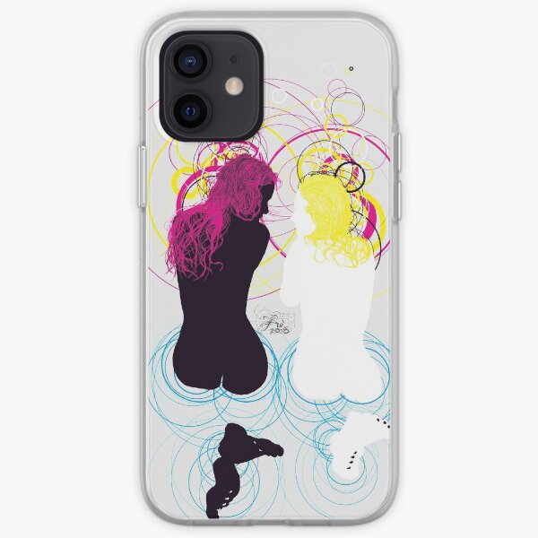black girl white girl (and cyan magenta yellow) iPhone Soft Case