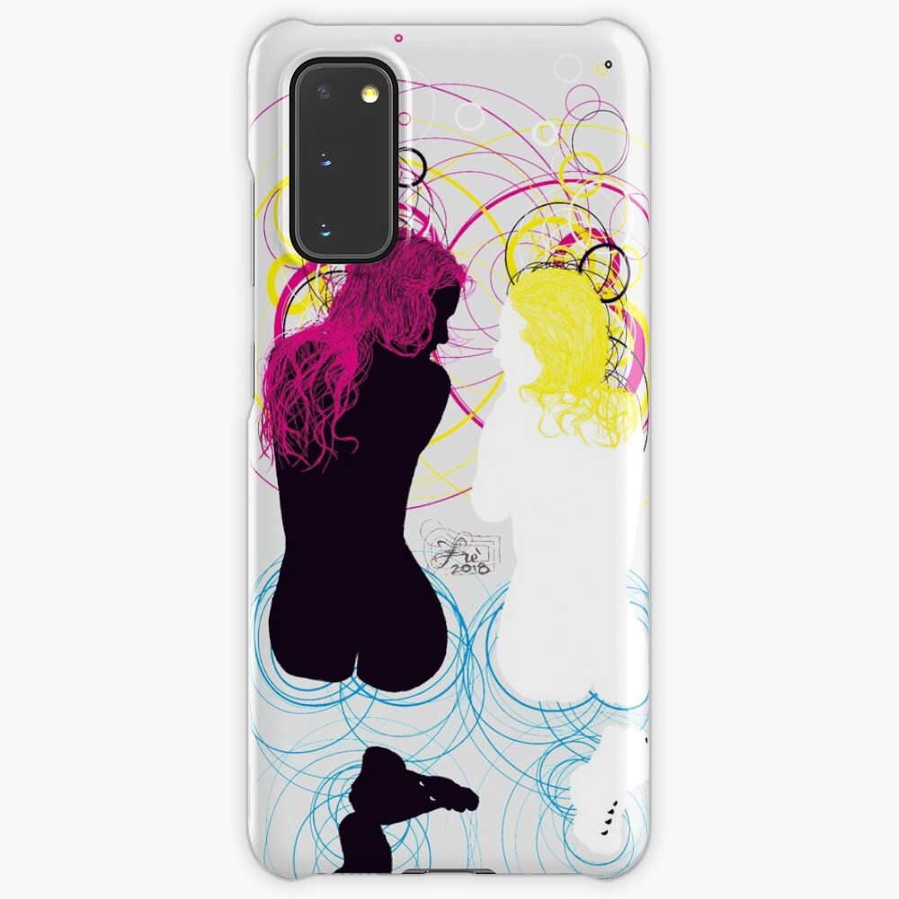 black girl white girl (and cyan magenta yellow) Case & Skin for Samsung Galaxy