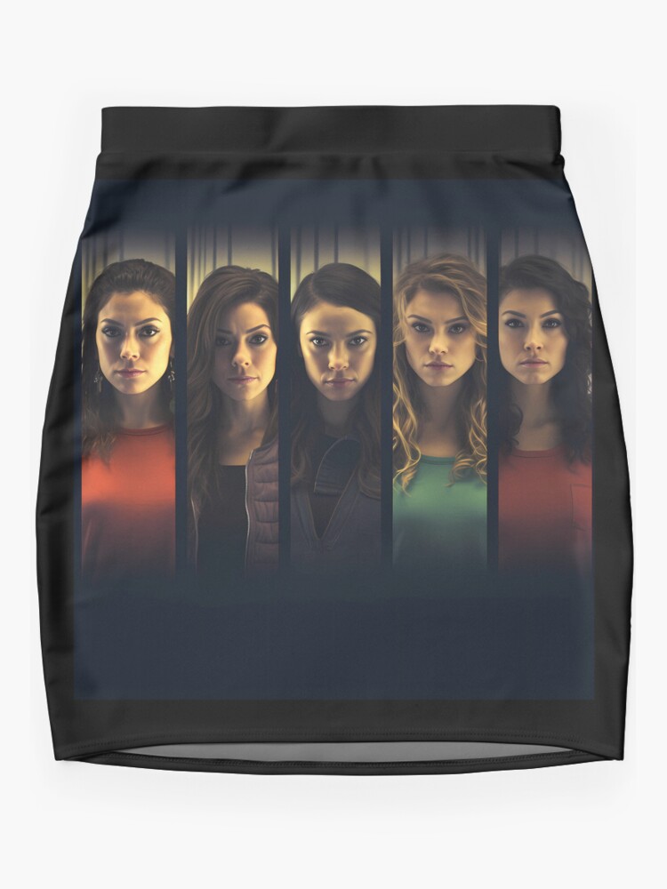 Thumbnail 3 of 4, Mini Skirt, Orphan Black Fan Art 2 (Sarah Manning) designed and sold by AwesomeAiArt.