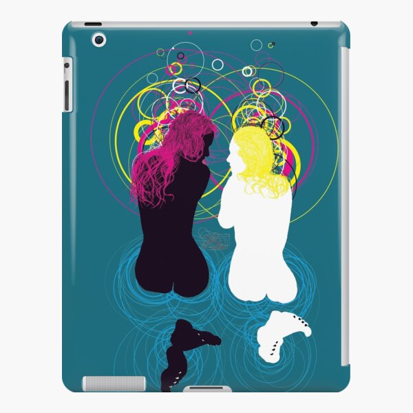 black girl white girl (and cyan magenta yellow) iPad Snap Case