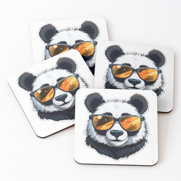 Item preview, Cute Funny Panda Bear Orange Sunglasses designed and sold by ZappyP.