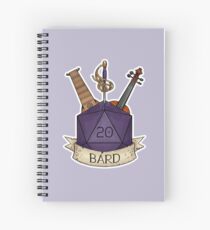 D&D - D20 - Bard Spiral Notebook