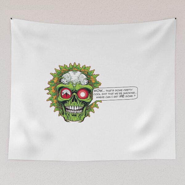 Item preview, Marijuana - Comic Skull designed and sold by Totalthrive.