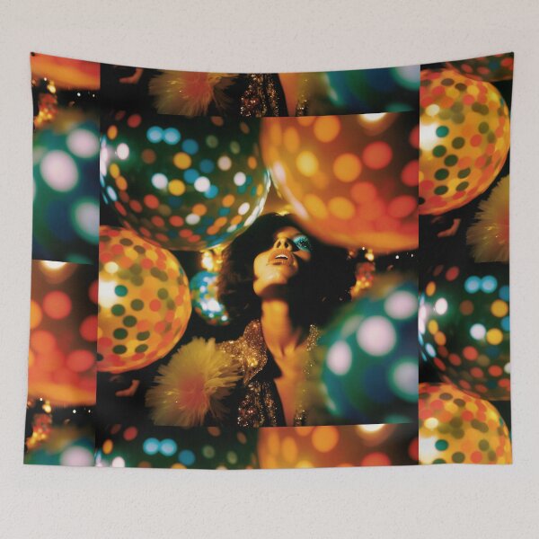 Item preview, Vintage disco girl designed and sold by Yamy Morrell Art and Design.