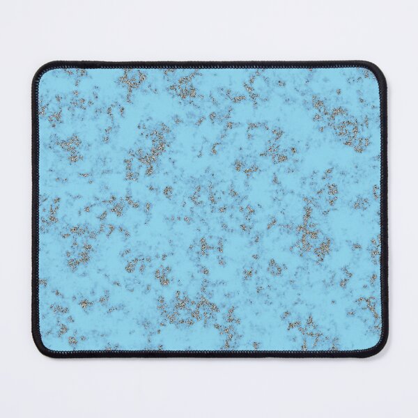 Item preview, Silver Glitter on Sky Blue Marble designed and sold by BloomCatB.