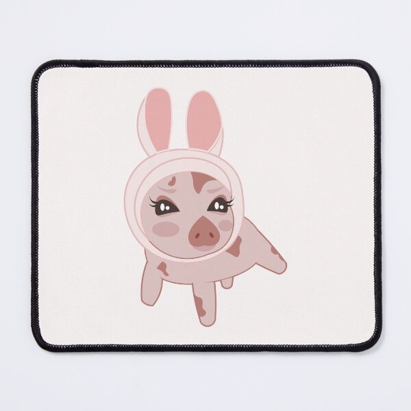 Item preview, Pig, mini pig, cute pink pig with bunny ears designed and sold by gllemm.