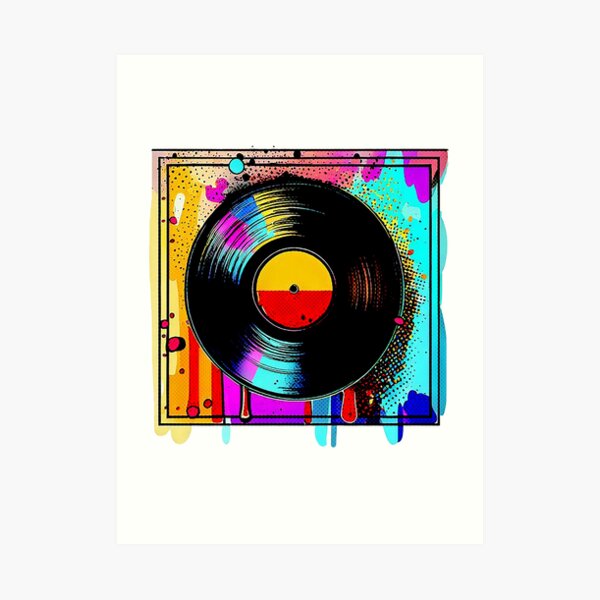 Selling Pop Art Vinyl Record Framed Poster