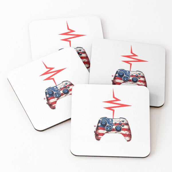Item preview, Gamer Funny Gaming Heartbeat America Video Girl Boy T-Shirt designed and sold by funnyshop222.