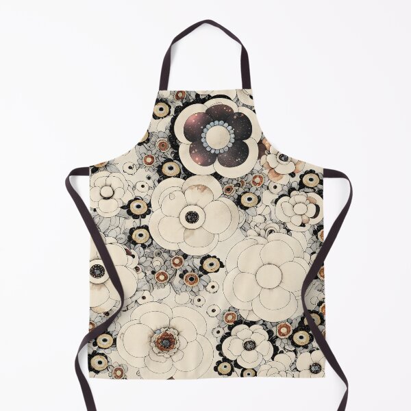 Item preview, Floral Abundance Flowercore Bohemian Flowers Gray Brown Pale Orange Pale Peach designed and sold by Beachy.