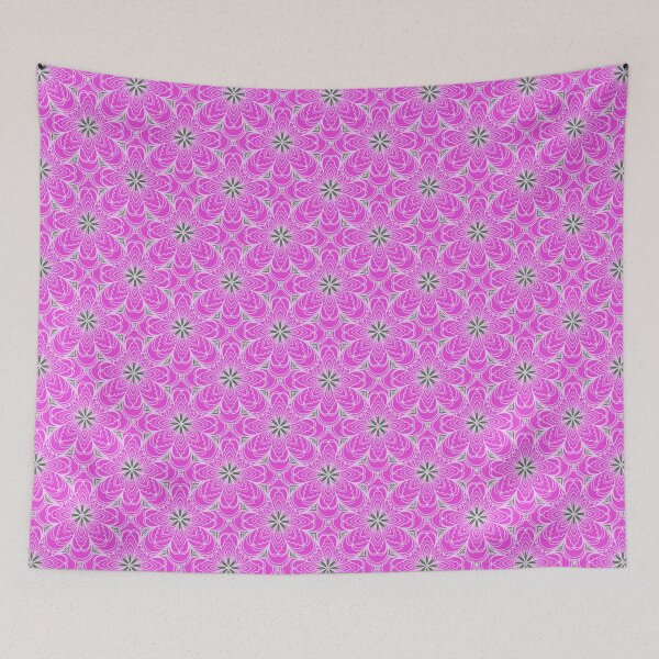 Item preview, Flower pattern in bright pink designed and sold by coloryourwings.