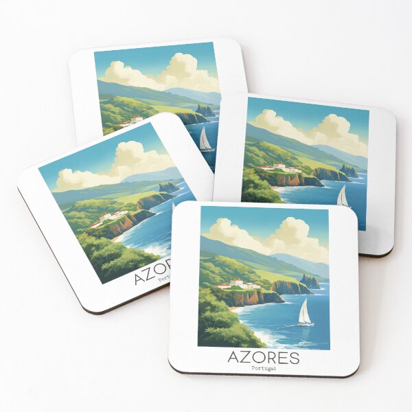 Item preview, A Vintage Travel Illustration of Azores - Portugal  designed and sold by GoodOldVintage.