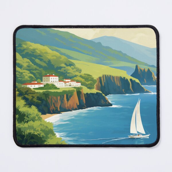 Item preview, A Vintage Travel Illustration of Azores - Portugal designed and sold by GoodOldVintage.