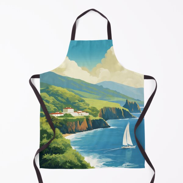 Item preview, A Vintage Travel Illustration of Azores - Portugal designed and sold by GoodOldVintage.