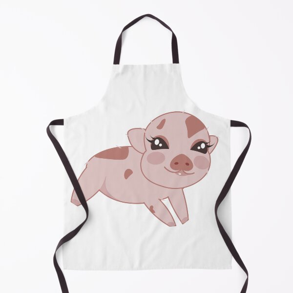 Item preview, Pig, mini pig, cute pink pig smiling designed and sold by gllemm.