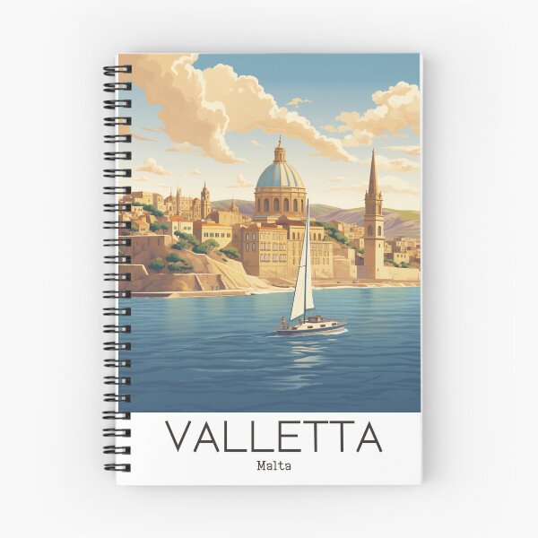 Item preview, A Vintage Travel Illustration of Valletta - Malta  designed and sold by GoodOldVintage.
