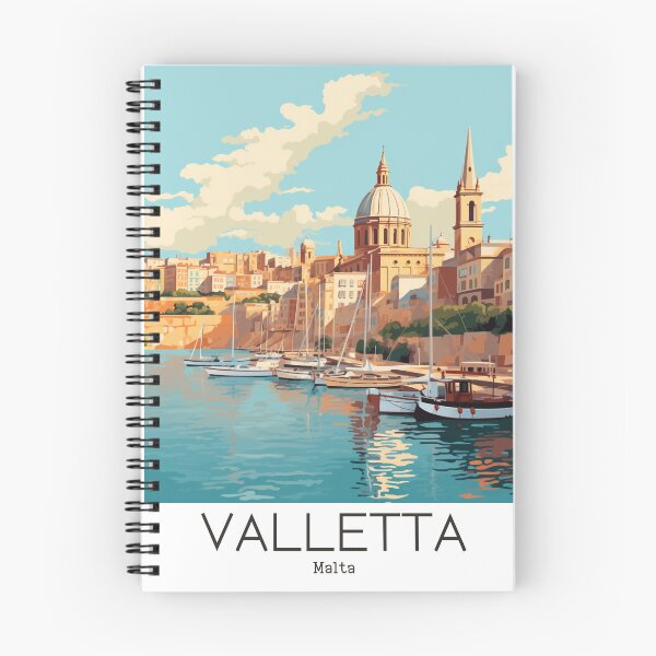 Item preview, A Vintage Travel Illustration of Valletta - Malta  designed and sold by GoodOldVintage.