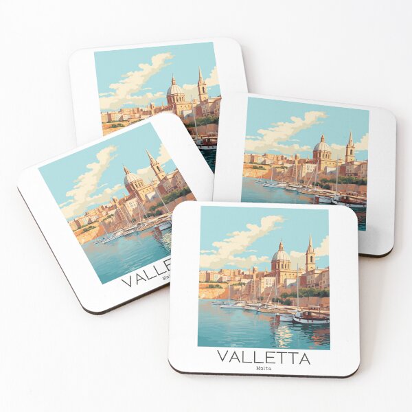 Item preview, A Vintage Travel Illustration of Valletta - Malta  designed and sold by GoodOldVintage.