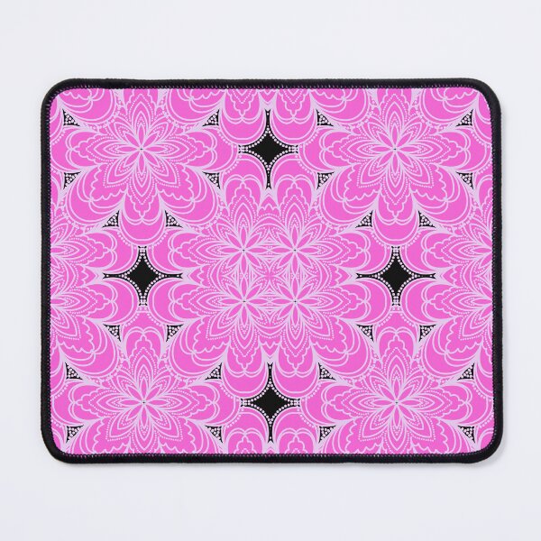 Artikelvorschau, Blumenmuster in leuchtendem Rosa mit zwei verschiedenen Formen und Größen entworfen und verkauft von coloryourwings.