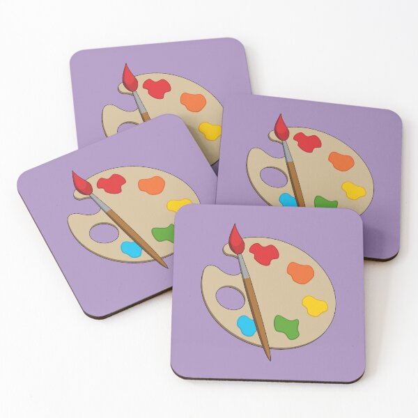 Item preview, Artist Palette with Paint Brush designed and sold by BirdAtWork.