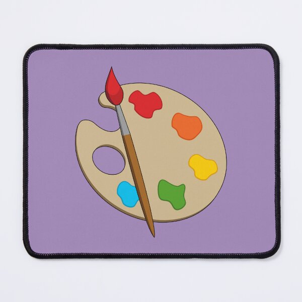 Item preview, Artist Palette with Paint Brush designed and sold by BirdAtWork.