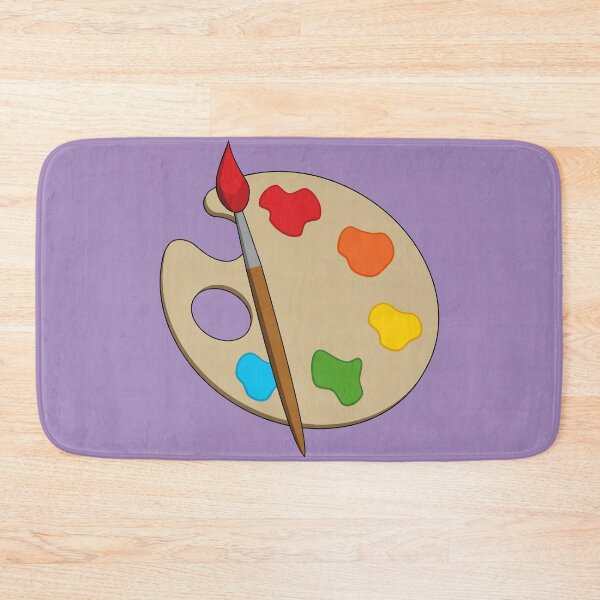 Item preview, Artist Palette with Paint Brush designed and sold by BirdAtWork.