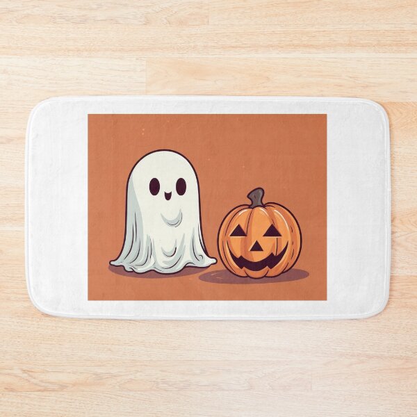 Item preview, Ghost & Pumpkin Halloween Art  designed and sold by redstar19.