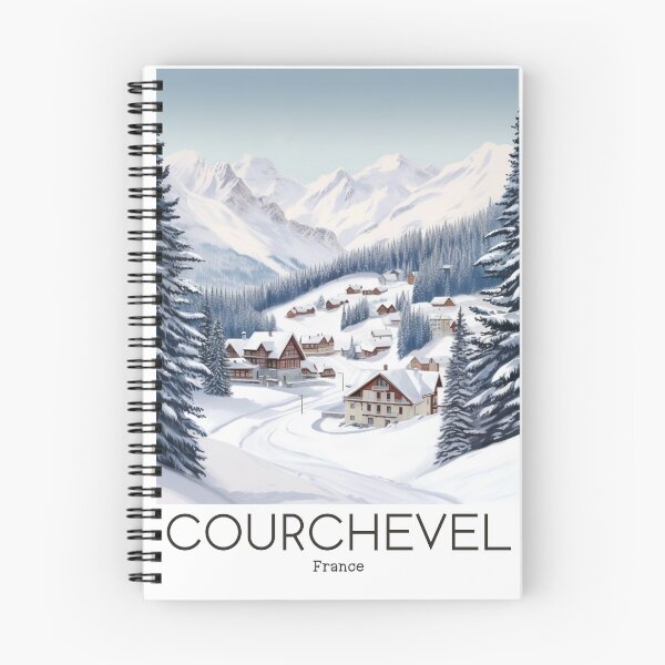 Item preview, A Vintage Travel Illustration of Courchevel - France designed and sold by GoodOldVintage.