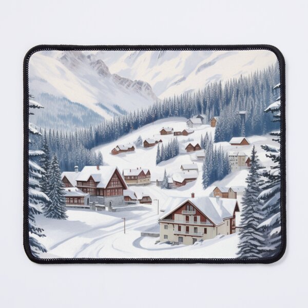 Item preview, A Vintage Travel Illustration of Courchevel - France designed and sold by GoodOldVintage.