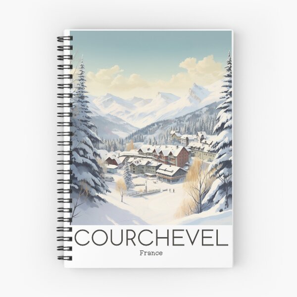 Item preview, A Vintage Travel Illustration of Courchevel - France designed and sold by GoodOldVintage.