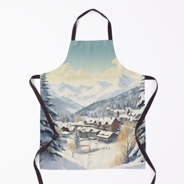 Item preview, A Vintage Travel Illustration of Courchevel - France designed and sold by GoodOldVintage.