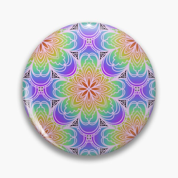 Artikelvorschau, Regenbogenblumenmuster entworfen und verkauft von coloryourwings.