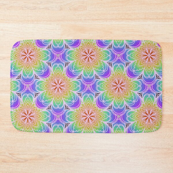 Item preview, Rainbow Flower pattern designed and sold by coloryourwings.