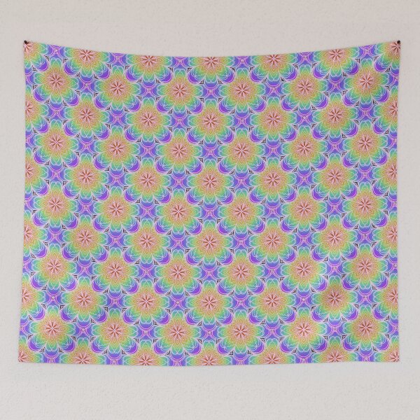 Item preview, Rainbow Flower pattern designed and sold by coloryourwings.
