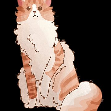 Artwork thumbnail, Red Bicolor American Curl Longhair - Cat lovers gifts by FelineEmporium