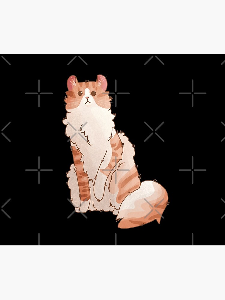 Thumbnail 6 of 6, Comforter, Red Bicolor American Curl Longhair - Cat lovers gifts designed and sold by FelineEmporium.