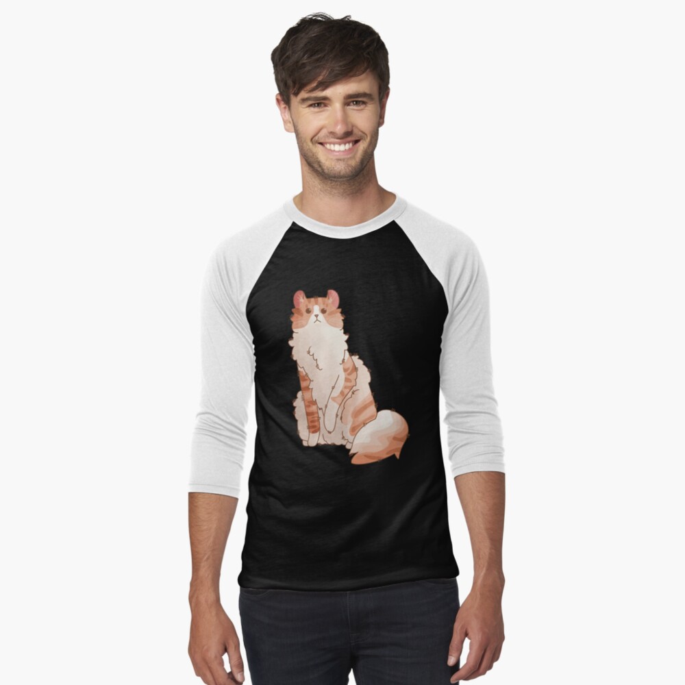 Item preview, Baseball ¾ Sleeve T-Shirt designed and sold by FelineEmporium.