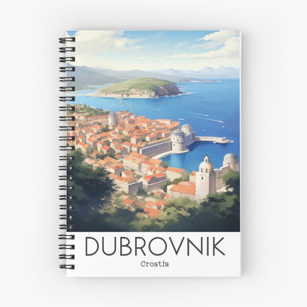 Item preview, A Vintage Travel Illustration of Dubrovnik - Croatia designed and sold by GoodOldVintage.