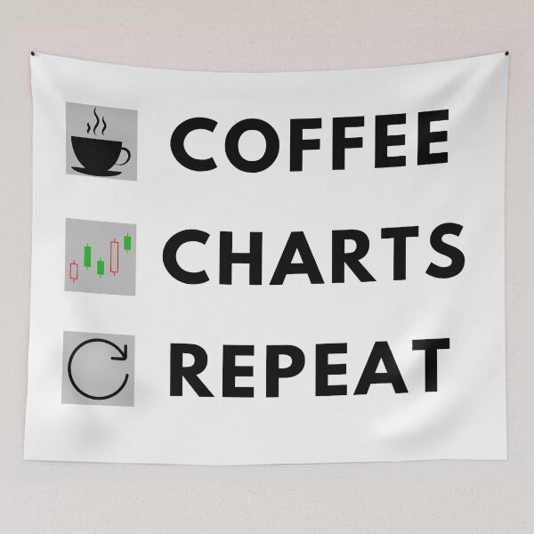 Item preview, Coffee, Charts, repeat, trading and investing designed and sold by NoetherSym.