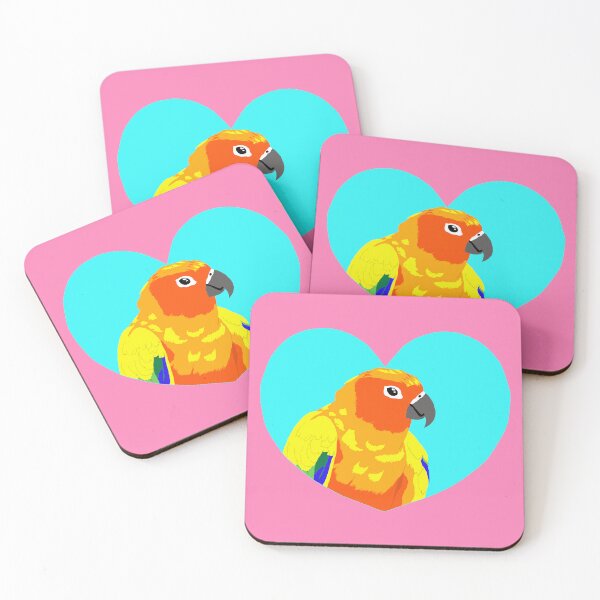 Item preview, Sun conure in heart designed and sold by TiffinByLK.