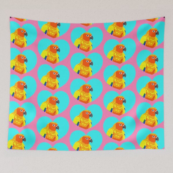 Item preview, Sun conure in heart designed and sold by TiffinByLK.