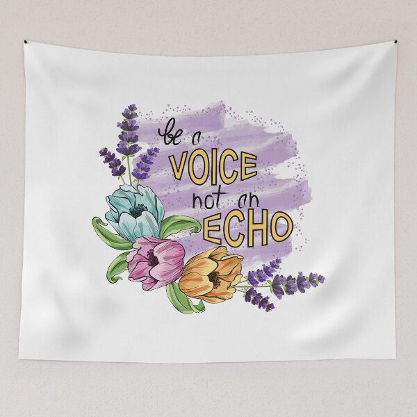 Item preview, Be A Voice Not An Echo designed and sold by Ayesha Saleem.
