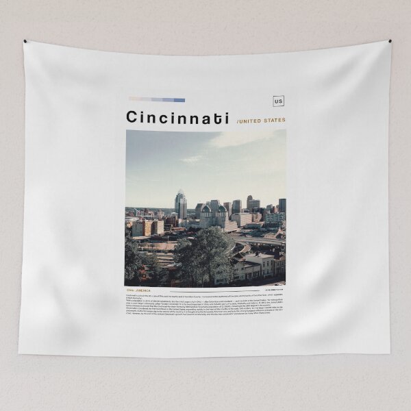 Item preview, Cincinnati Poster Landscape designed and sold by paulrommer.