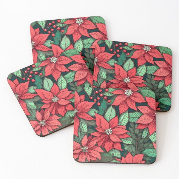 Item preview, Poignant Poinsettias  designed and sold by Moventur.