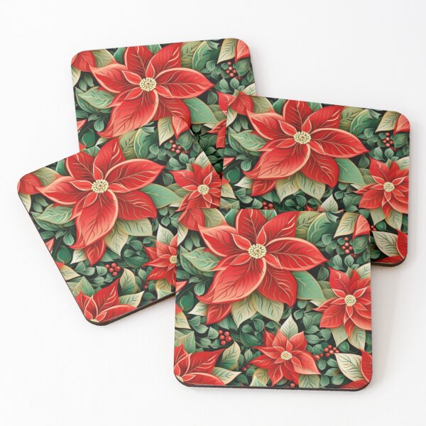 Item preview, Playful Poinsettias designed and sold by Moventur.